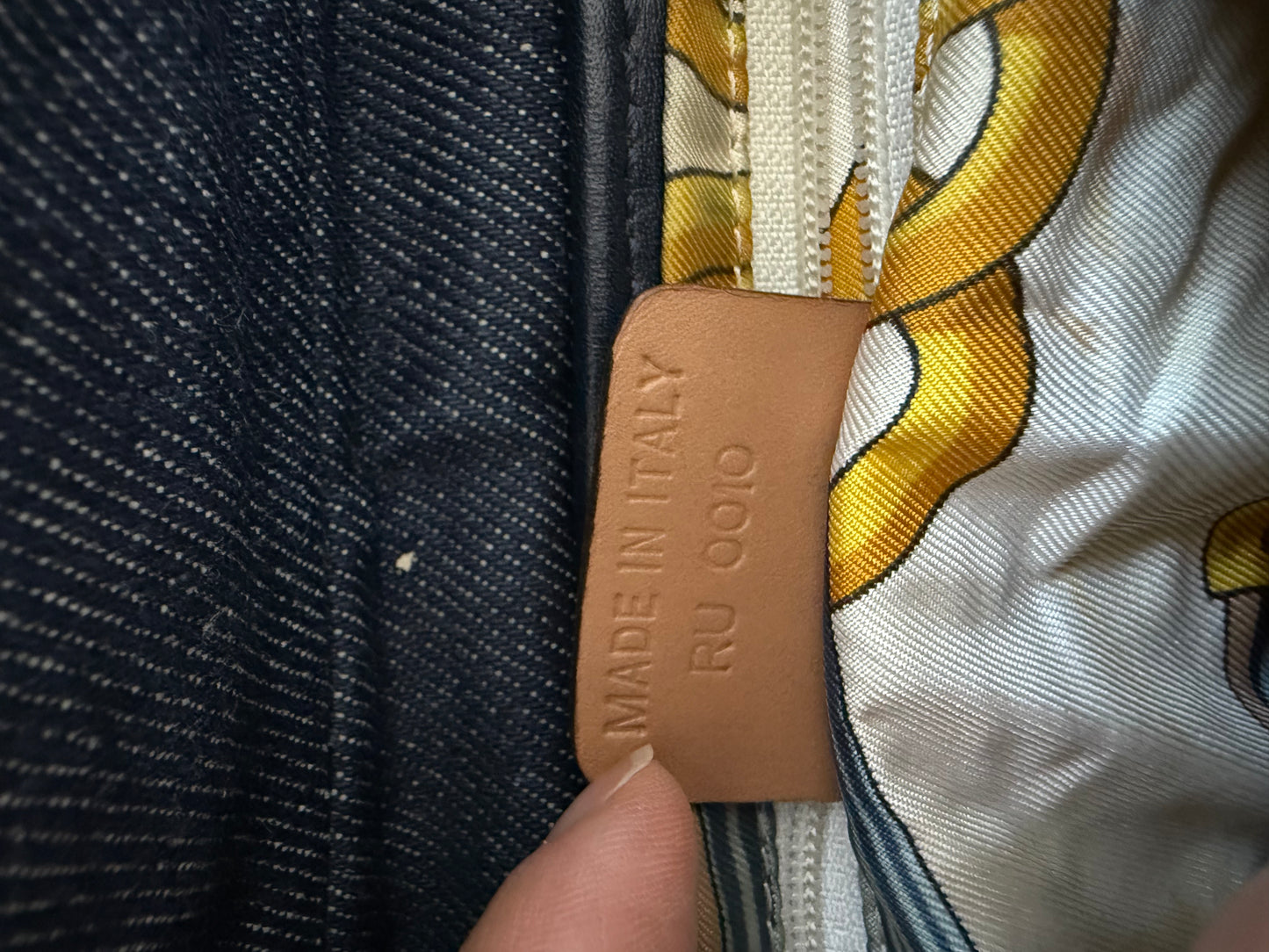 Dior Vintage Denim Saddle Hnadbag