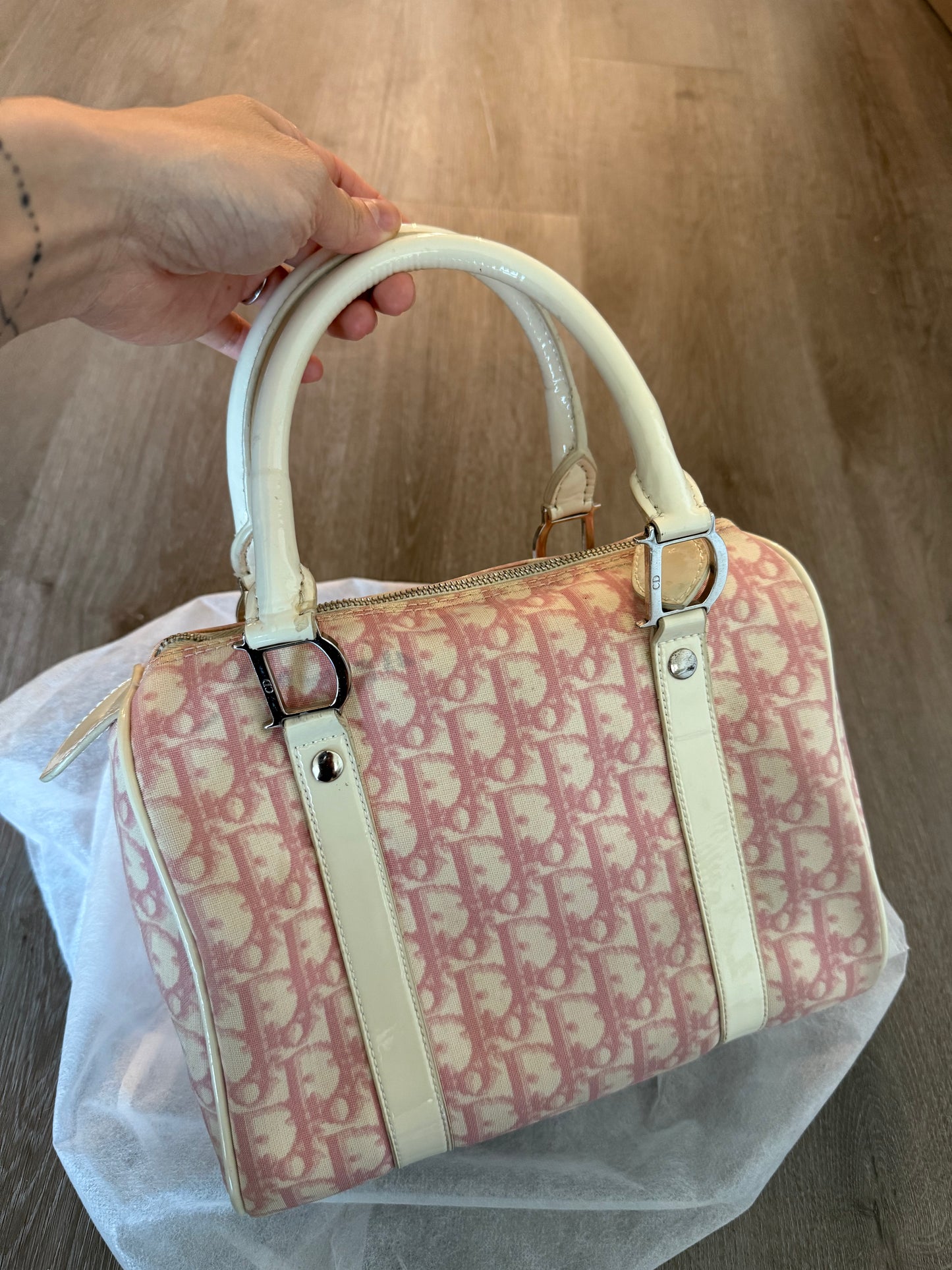 Dior vintage trotter Boston bag