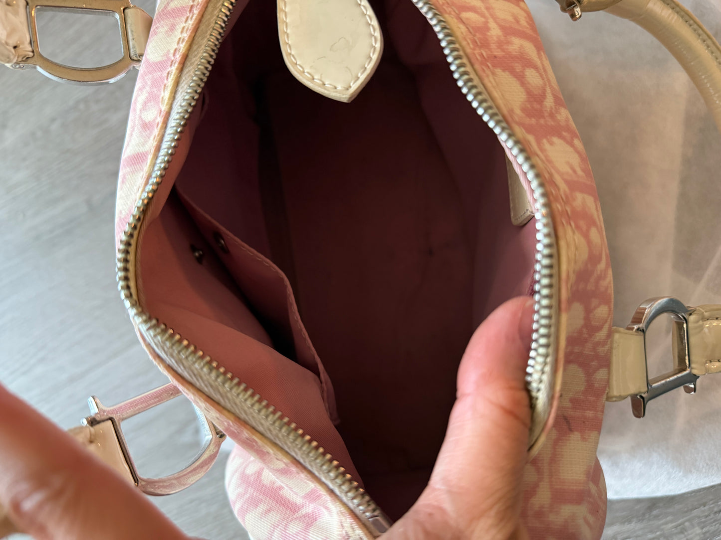 Dior vintage trotter Boston bag