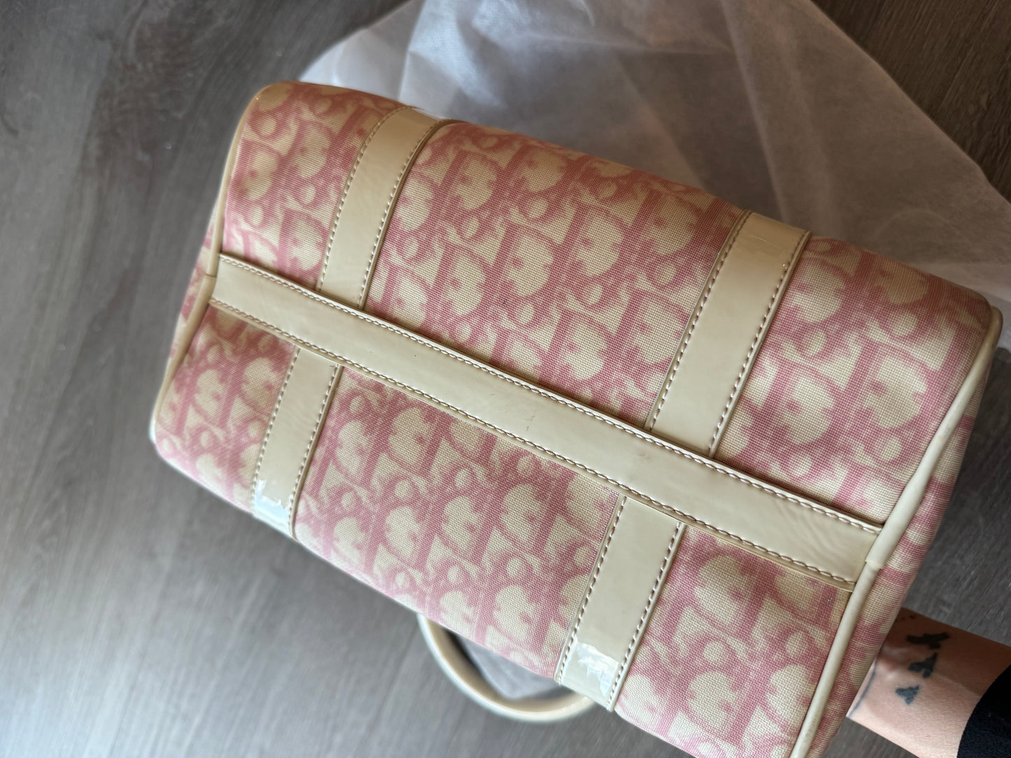 Dior vintage trotter Boston bag