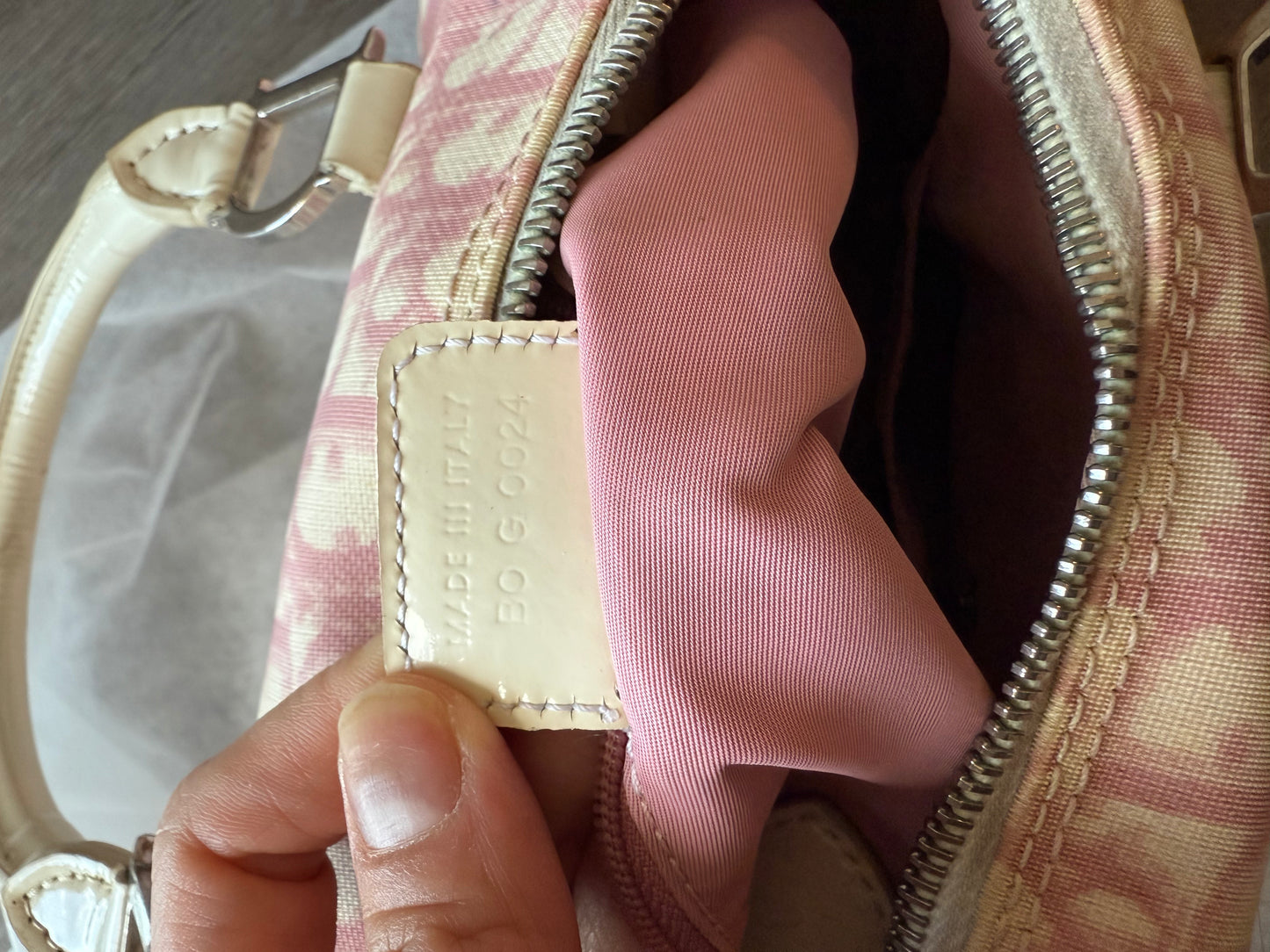 Dior vintage trotter Boston bag