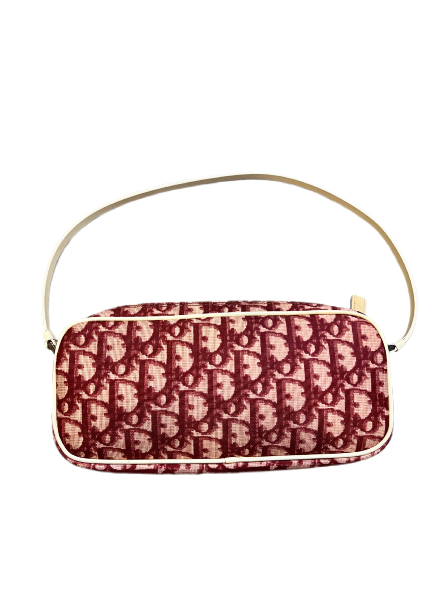 Christian Burgundy Dior Diorissimo Trotter bag