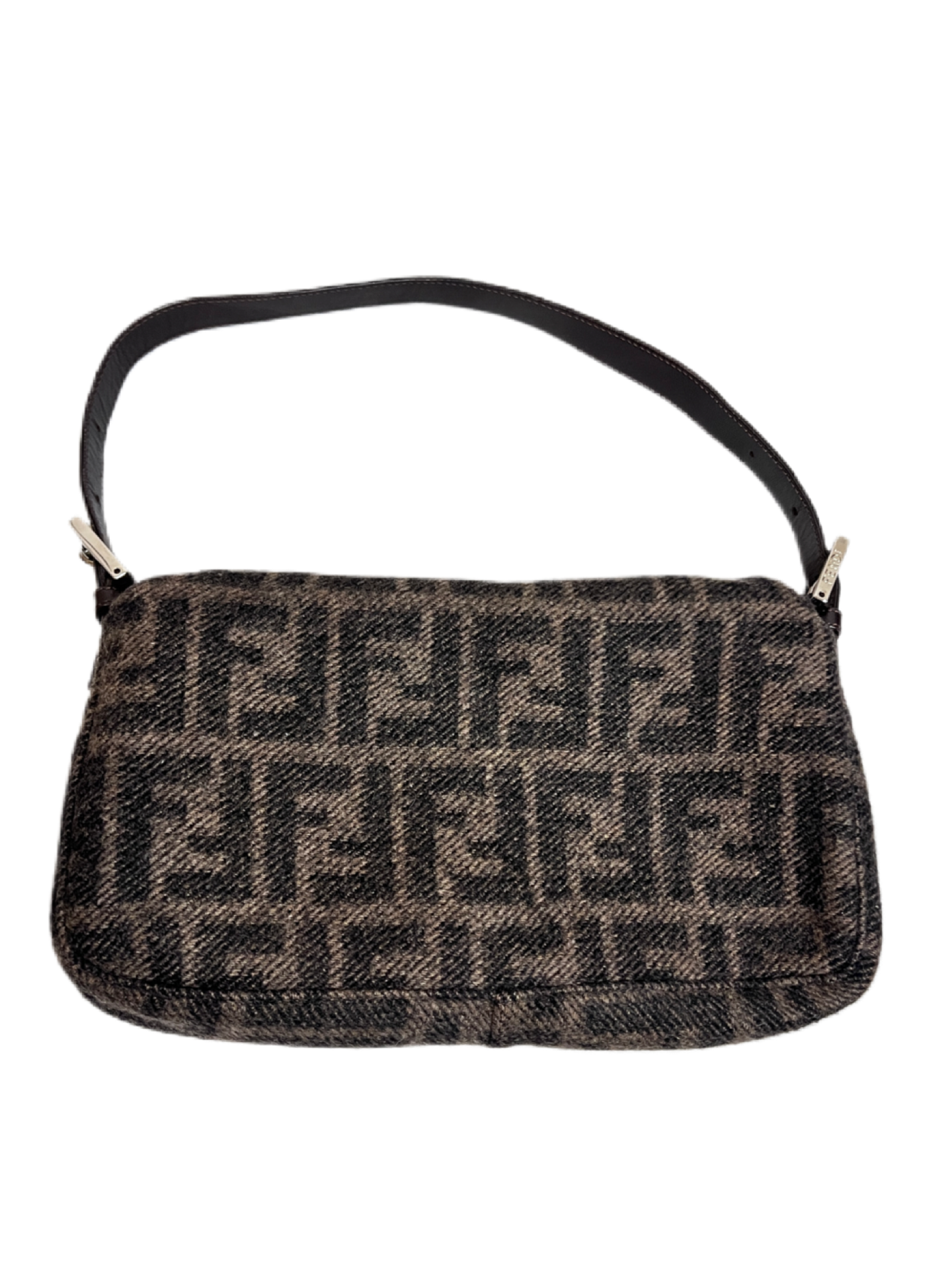 Fendi Zucca Wool Baguette