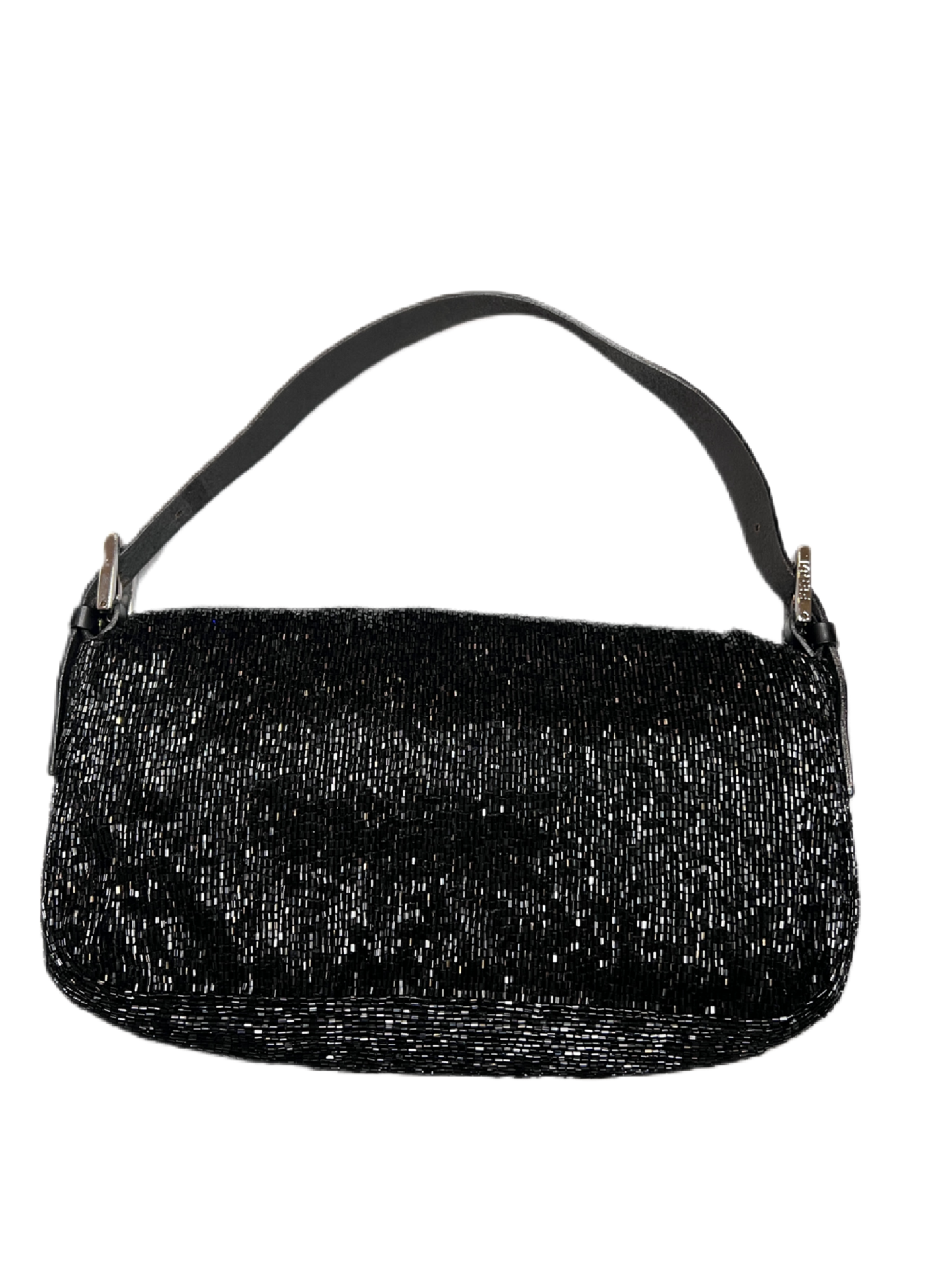 Fendi Beaded Baguette Black