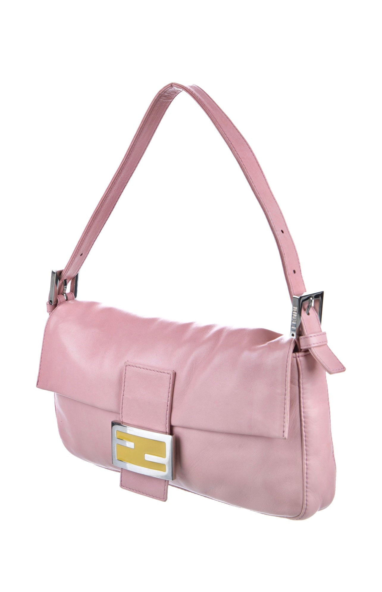 Fendi Pink leather Baguette