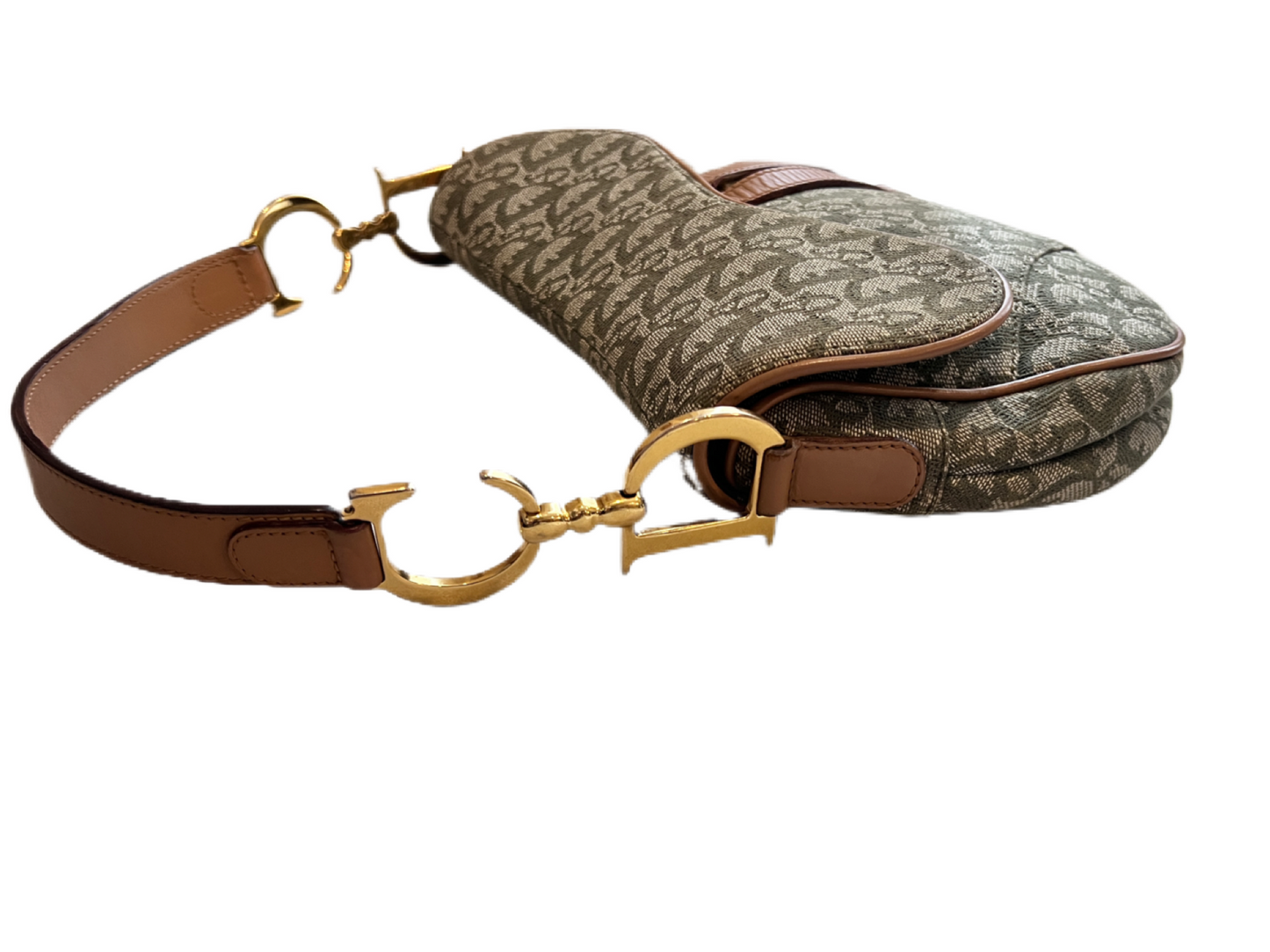 Dior Vintage Cloth Saddle  green