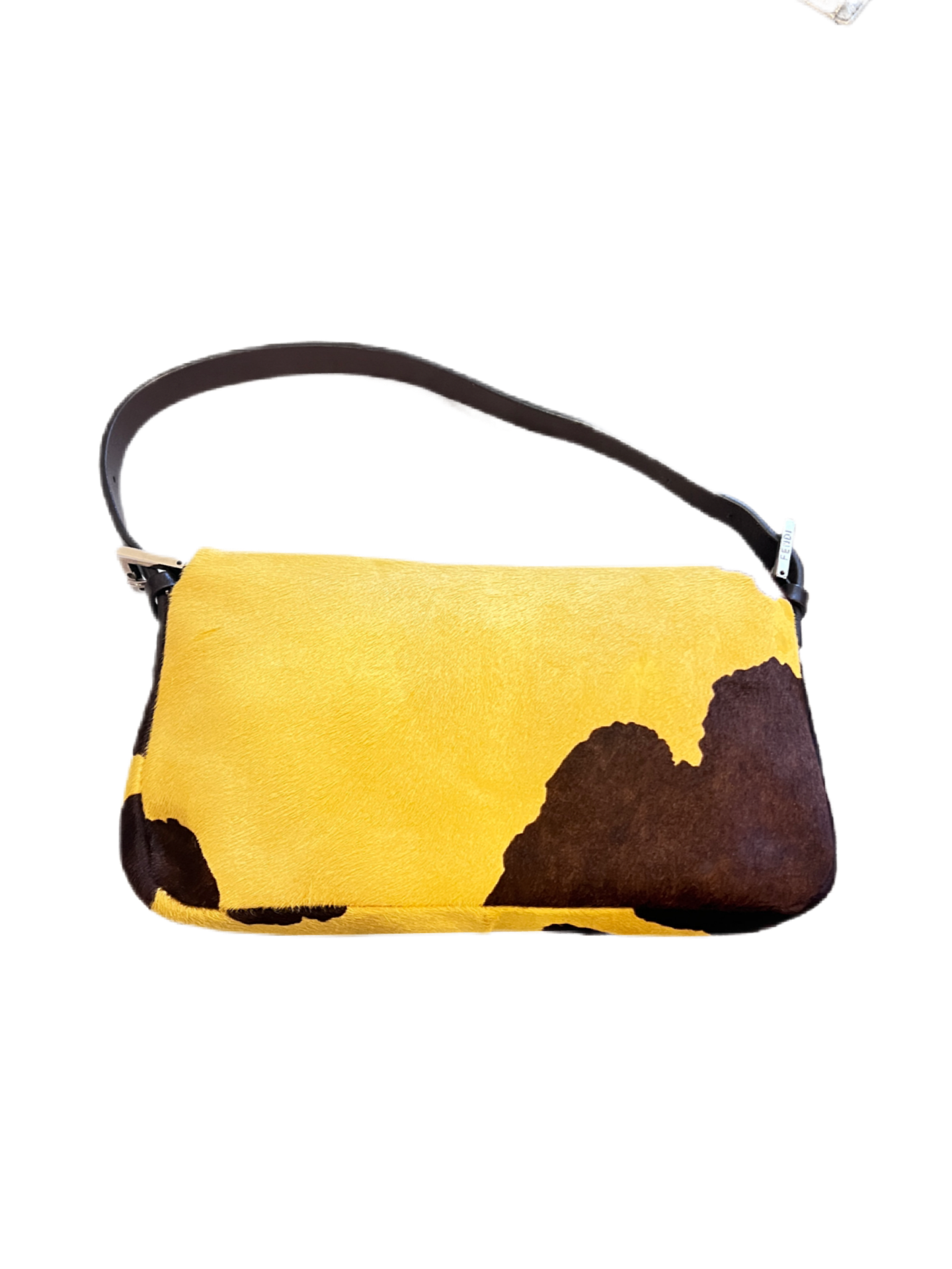 Fendi Ponyhair Cow Print Baguette Handbag Big Apple Treasure