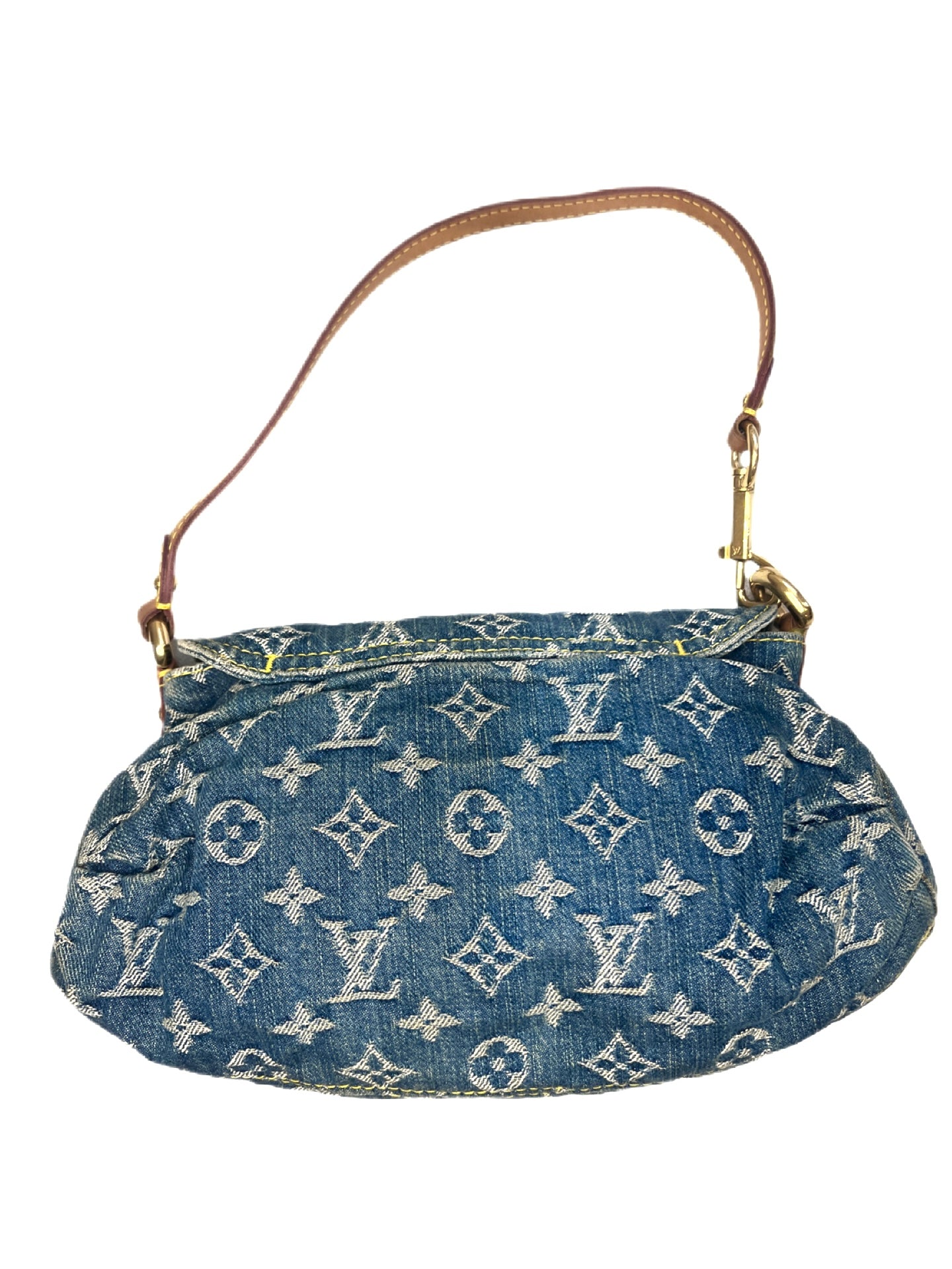 Louis Vuitton Monogram Pleaty Denim Shoulder bag Mini