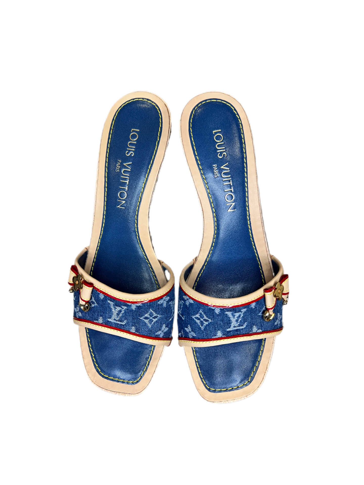 Louis Vuitton Monogram Denim Heels