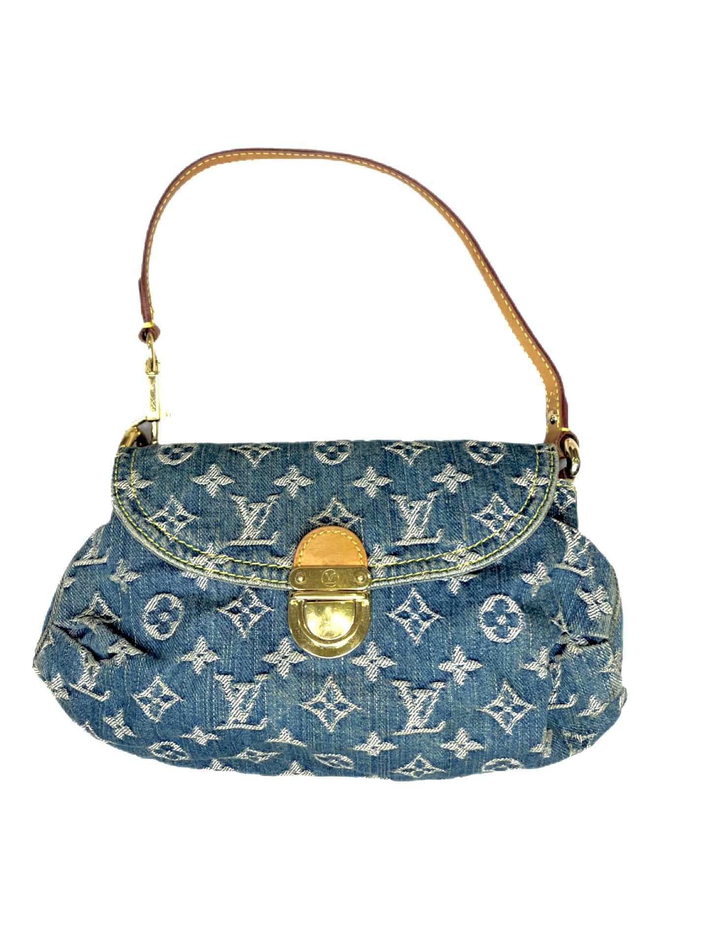 Louis Vuitton Monogram Pleaty Denim Shoulder bag Mini