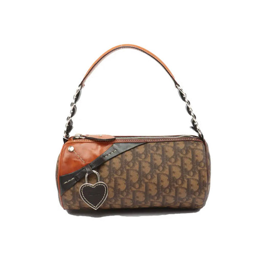 Dior Brown Monogram Romantique Trotter Shoulder Bag