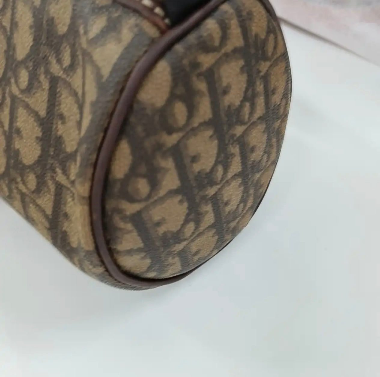 Dior Brown Monogram Romantique Trotter Shoulder Bag