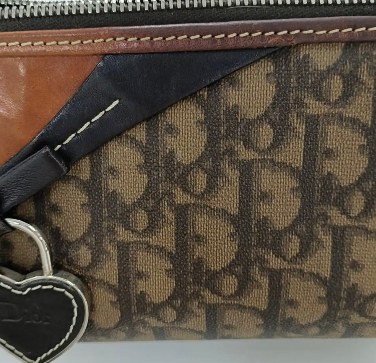 Dior Brown Monogram Romantique Trotter Shoulder Bag